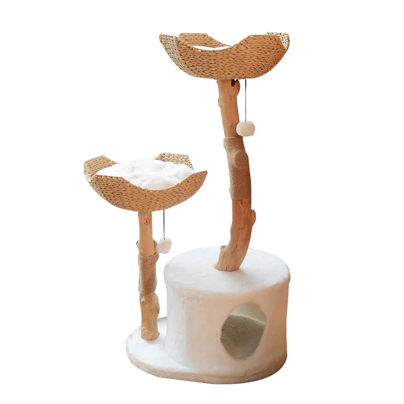 Luxury 3-Tier Cat Tree – Elegant Climbing & Resting Tower for Cats