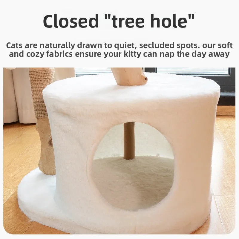 Luxury 3-Tier Cat Tree – Elegant Climbing & Resting Tower for Cats