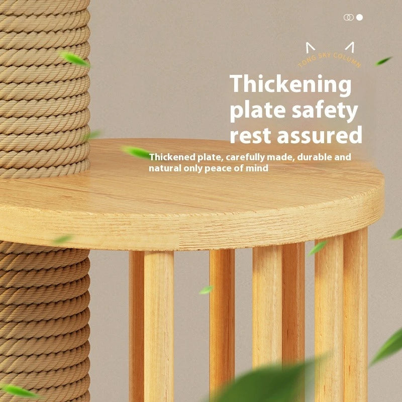 Elegant Floor-to-Ceiling Cat Tower – 5-Level Climbing & Resting Station