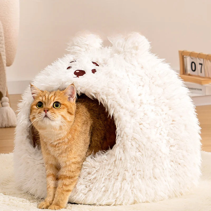Maison Purr™ Cozy Cat House – Ultra-Soft Comfort | Free Shipping